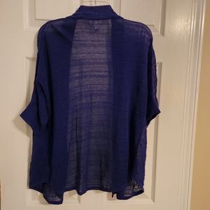 Chicos sweater short sleeve purple
